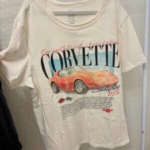 Women's General Motors Corvette Bio Short Sleeve Graphic T-Shirt-New!